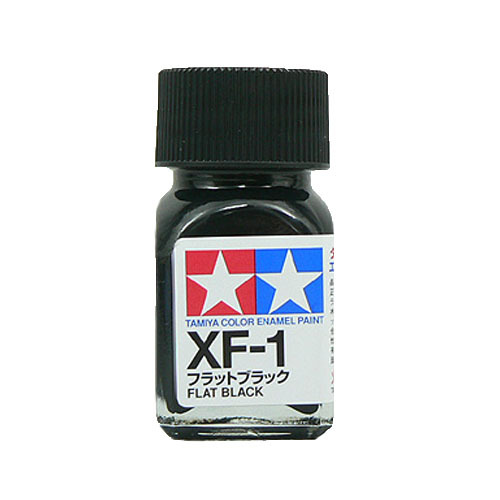 【クリックでお店のこの商品のページへ】タミヤ エナメル塗料 XF-1 フラットブラック