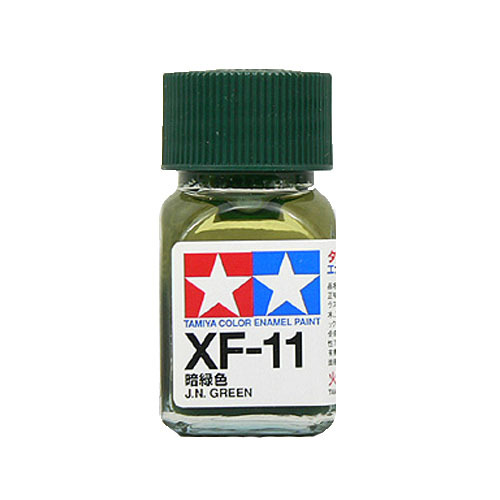 【クリックでお店のこの商品のページへ】タミヤ エナメル塗料 XF-11 暗緑色