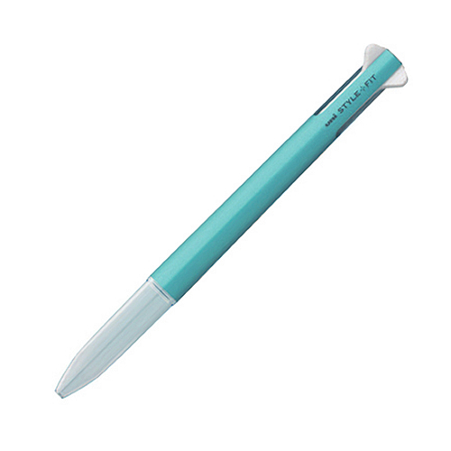 【クリックでお店のこの商品のページへ】三菱鉛筆 スタイルフィット 3色ホルダー メタリックブルー