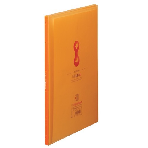 【クリックでお店のこの商品のページへ】キングジム クリアーファイル サイドインヒクタス 透明 7187TW オレンジ