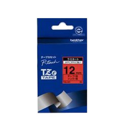 【クリックでお店のこの商品のページへ】TZeテープ TZe-431 12mmテープ 赤/黒