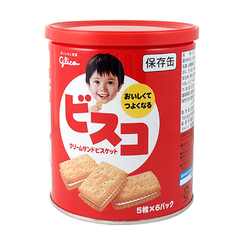 江崎グリコ ビスコ保存缶 5枚×6パック